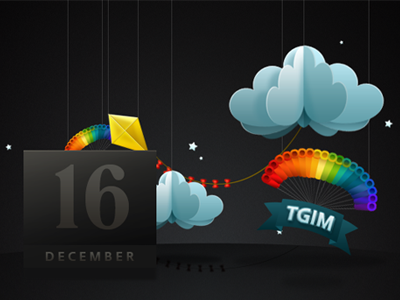 EDM - Masthead balloon calendar cloud craft edm fly illustration kite mailer masthead paper sky stage