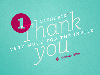 Thank you! @diederikeen debut delicca diederik martin epelde thank you