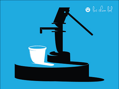 Hope is a well illustration letthemlol vector water well