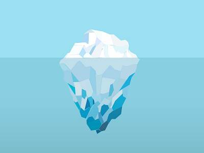 Iceberg ice iceberg low poly water