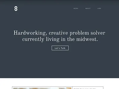 Portfolio Site clean dark lines new