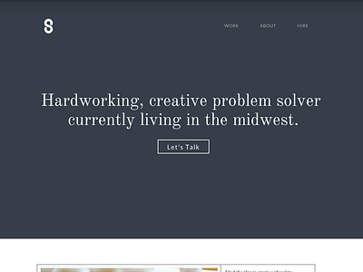 Portfolio Site clean dark lines new