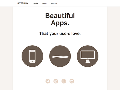 Bitbound Website Design bitbound clean mono website