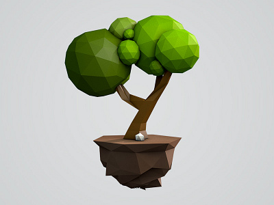 Floating Tree 3d 4d c4d cinema cinema4d design effects photoshop render visual