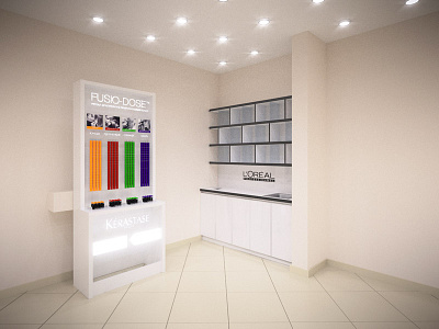 Beauty salon 3d beauty salon blender color bar fusio dose interior design routine
