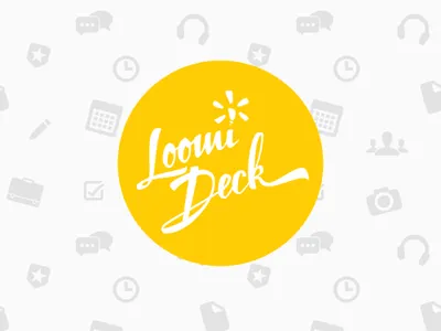 Loomideck Logo & Icons background calligraphy collaborate icons logo pattern platform social