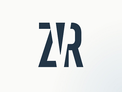 ZVR_4 grotesk lettering logo mark monogram symbol