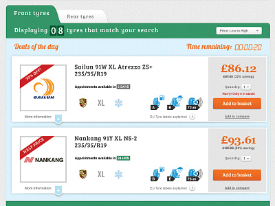 Grippy Tyre Results add to basket check colour form results search typography