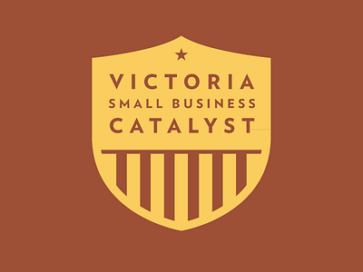 Victoria Small Business Catalyst badge british columbia business canada logo stripes victoria