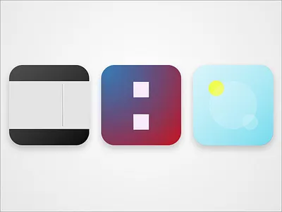 Suite flat gradients icons ios ipad iphone timer todo weather