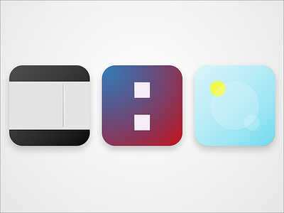 Suite flat gradients icons ios ipad iphone timer todo weather