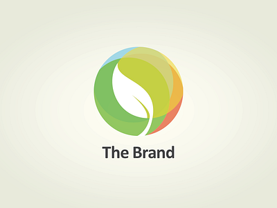 Thebrand Rebound blue brand corporate green identity leaf logo red yellow