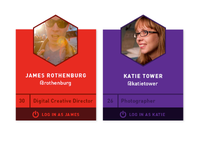 Demo Profiles din livelearn login profile saturated ui ux