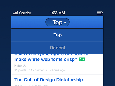 Top/Recent designer news dn ios iphone