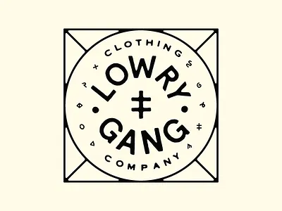 Lowry Gang clothing logo type