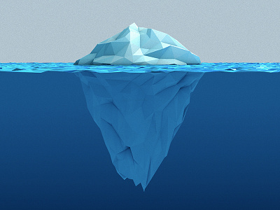 Iceberg 3d 4d blue c4d cinema cinema 4d design effects photoshop post postproduction render vfx visual