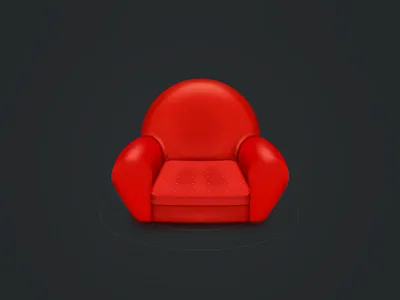 Sofa red sofa