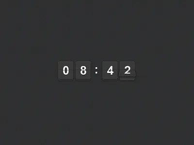 Clock Flipper clock count counter flip flipper france free freebie freebies photoshop psd widget
