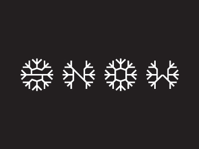 snow berlin borisbo branding image logo snowflake type typography