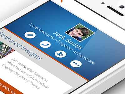 Another Profile design flat ios iphone profile ui ux