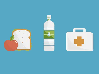 Unused Motion Assets apple bottle medicine sandwich water