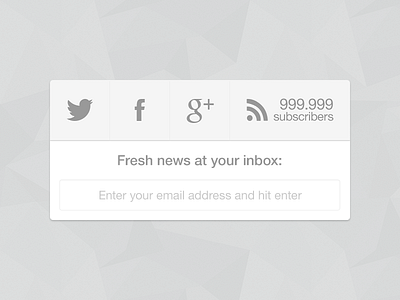 Social and RSS widget appleaddicted facebook feed flat google rss site twitter web widget
