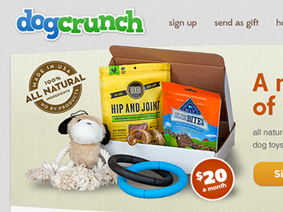 DogCrunch dogs pets subscription