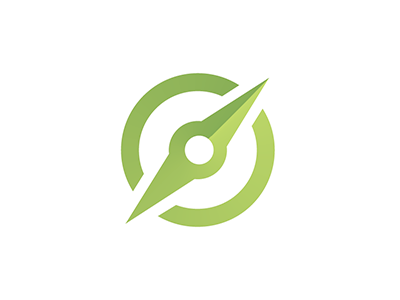 Steering wheel or compass... icon logo