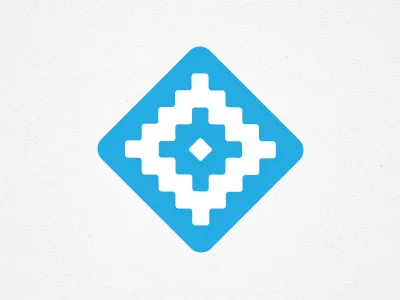 Chica Mark blue geometric logo mark simple