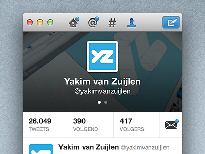 Twitter for Mac app blue mac os x rebound redesign twitter twitter for mac