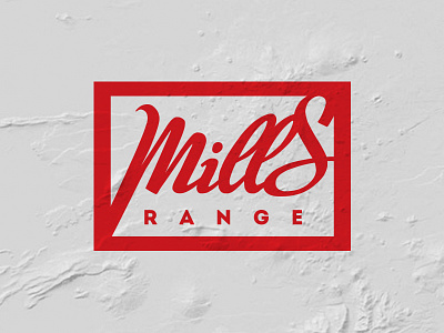 Mills range design graphic lettering logo presentation rectangle typo typography