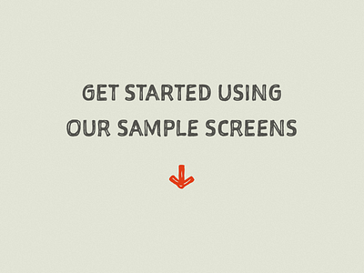 Sample Screens flinto ios prototype sketchnote text