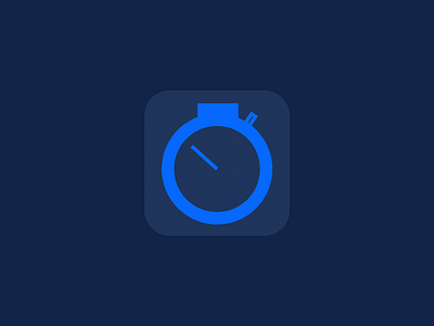 SecondStop Icon app blue chart flat graph gray icon ios ipad iphone minimal mobile money responsive rwd simple stock web