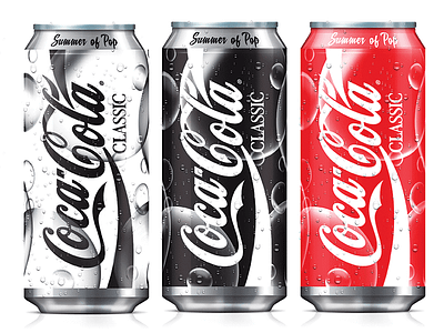 Coke Can Concept Summer Of Pop can classic coca cola design packaging concept summer of pop