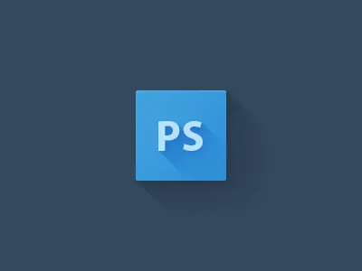 Something less flat blue flat fun icon photoshop shadow