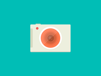 Retro Camera flat icon retro