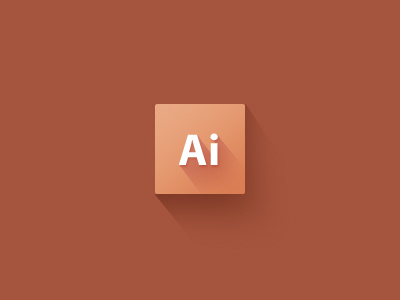 Playing around icon illustrator orange shadow