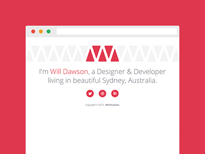 I'm Will Dawson personal red website