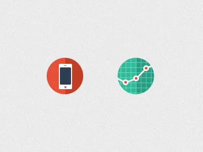Icons R Us analytics chart circle design flat graph graphics icons iphone ui ux