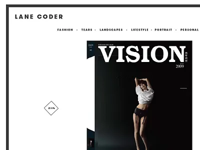 Photographer website photography ui website