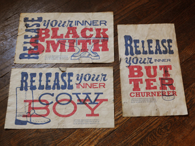 Posters for Cowtown basic blue cowtown museum paper posters red series tea dye