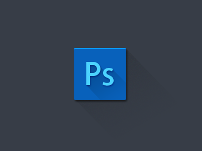 Ps icon blueant flat photoshop