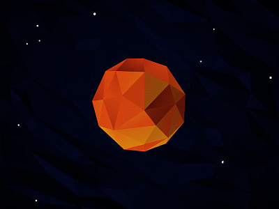 Space 3d 4d c4d cinema low photoshop polygon postproduction render space