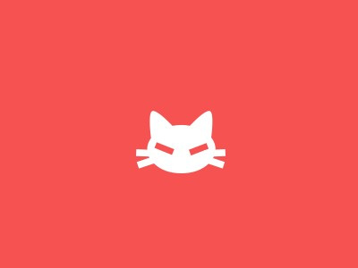 Flat Kitty art design flat fun kitty