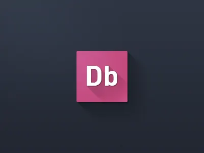 Playing around / Flat Dribbble Icon dribbble flat fun icon pink shadow