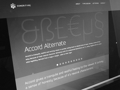 SoneriType Website character design font glyph letter sone soneritype type typeface web