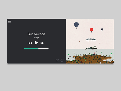 Music Player flat flat ui minimal music music player ui