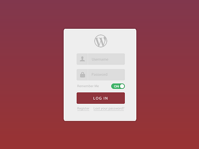 WordPress Login form inputs login wordpress