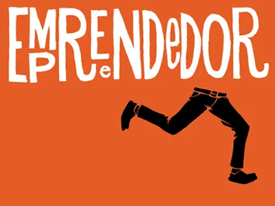 Empreendedor drawing entrepreneur hand drawn hand made legs lettering run running type types maneiros vernacular