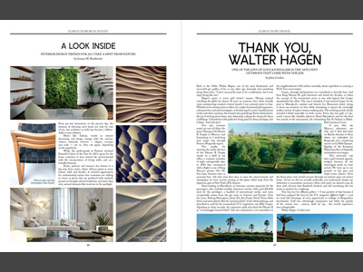 Lush Luxury Magazine Spring 2013 – Interior Design, Luxury Golf canada editorial fashion layout magazine toronto